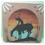 16 X 16 End Of The Trail Sand Painting - See Info