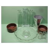 Cake Plate, Wood Bowls, Storage Jars & More