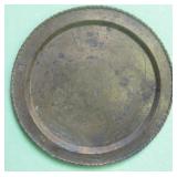 24' Diameter Stamped & Etched Brass Tray