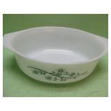 Vintage Pyrex White Glass Casserole Dish
