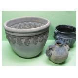 Three Assorted Planters / Pots - See Info