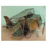 Copper & Brass Musical Bi-Plane Tested See Info