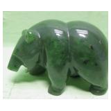 Hand Carved Stone Bear