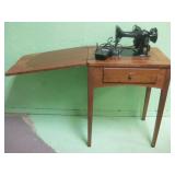 Non Working Singer 99 Sewing Machine In Cabinet