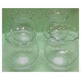 Four Floral Or Candle Globe Vases