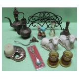 Assorted Candle Holders & Decor Items
