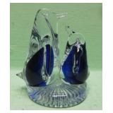 Art Glass Penguins Paper Weight