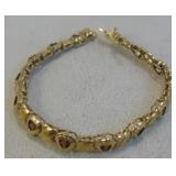 Sterling Silver Multi Stone Bracelet - Hallmarked