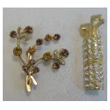 Two Fashion Jewelry Brooches / Pins