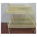 32 X 19 X 29 Rolling Metal Tea Cart