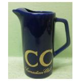 Canadian Club Ceramic Pitcher