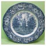 Staffordshire Ironstone Liberty Blue Plate