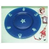 Christmas Serving Tray and Ornaments