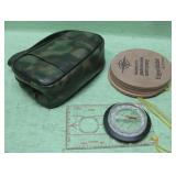 Vintage Leather Coasters, Compass & Camera Case