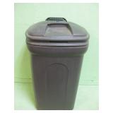 34' Tall Rolling Plastic Trash Container