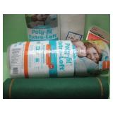 Assorted Sewing Items With Roll Of Green Felt