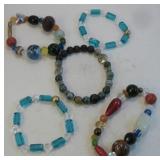 Five Assorted Stretchy Fashion Bracelets