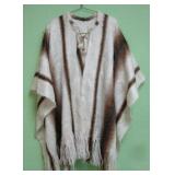 Brown and White Shawl