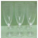 Set of Six Glass Goblets