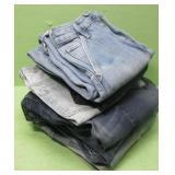 Six Assorted Pairs Of Jeans - All Sizes Shown