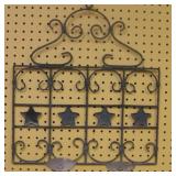 18 X 20 Metal Wall Hanging Double Candle Holder