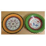 Two Hand Made Omar Kimanya Turkish Plates