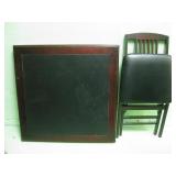 Cosco Wood Card Table With One Folding Chair