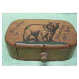 Vintage Yellowstone Souvenir Wood Box