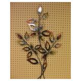 21 X 34 Metal Fall Leaves Wall Hanging