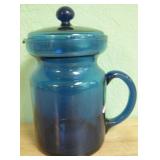 Blue Drink Pitcher With Lid
