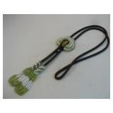 Hand Crafted Bead Bolo Tie On Cord