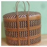 Vintage Shanghai Three Layered Basket 12' x 16'