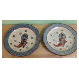 Two 9' Canyon Ranch Collection Plates