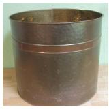 12' Round Copper & Brass Planter