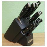 Farberware Knife Block With Knives And Scissors