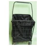 Black Folding Shopping Cart