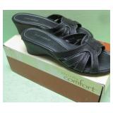 Comfort Black Sandals Size 7 M