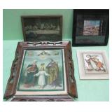 Vintage Religious Art, Feather Art and More
