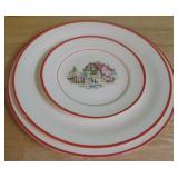 3 Vintage Crooksville Pantry Bake-In Ware Plates