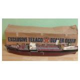 27' Vintage Plastic Texaco Ship In Original Box