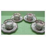 Coalport Indian Tree Bone China Cups & Saucers