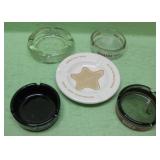 Five Collectible Ashtrays - Silver City, Sams Town