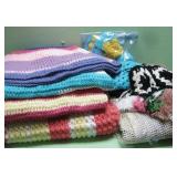 Assorted Unfinished Crochet Pieces - See Info