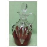 Millard Ruby Stained Glass Cruet With Stopper