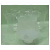 Three Glass Lamp Shades