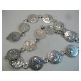 36' Pressed Tin Concho Belt