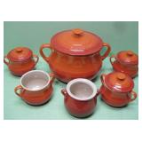 Le Creuset 4 Quart Bean Pot With Bowls