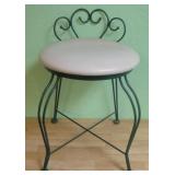 Wrought Iron Vanity Chair - 19' Seat Height