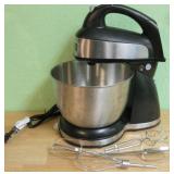 Hamilton Beach Stand Mixer with Attachments Shown