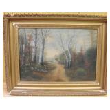 25.5 x 19.5 Vintage Original Signed Painting